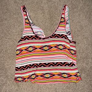 Rue21 open back flowy Tank top with pretty bow